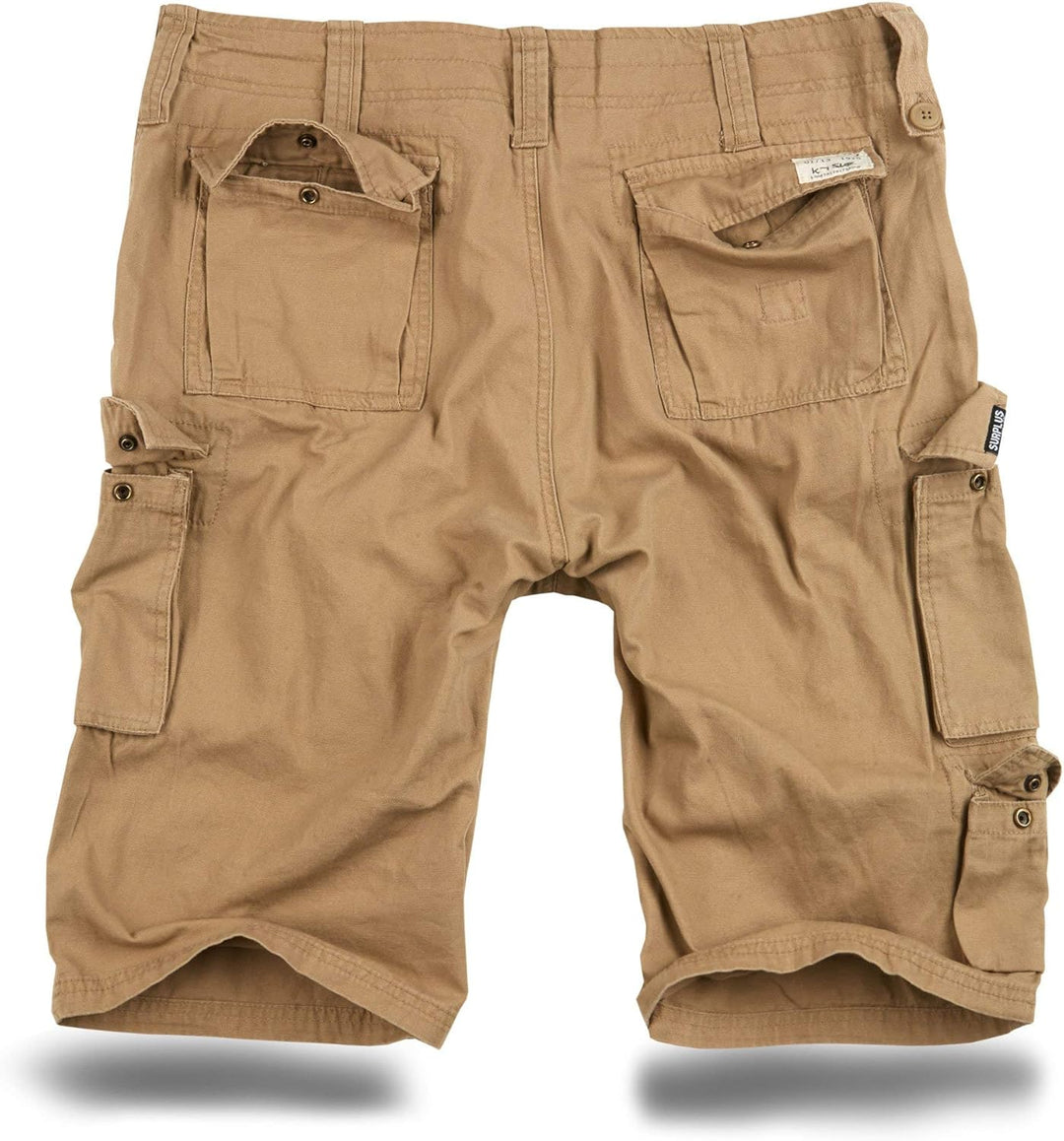 Trooper Herren Cargo Shorts Lightning Edition Bermuda Kurze Hose Vintage (S-7XL) S Beige, S Beige