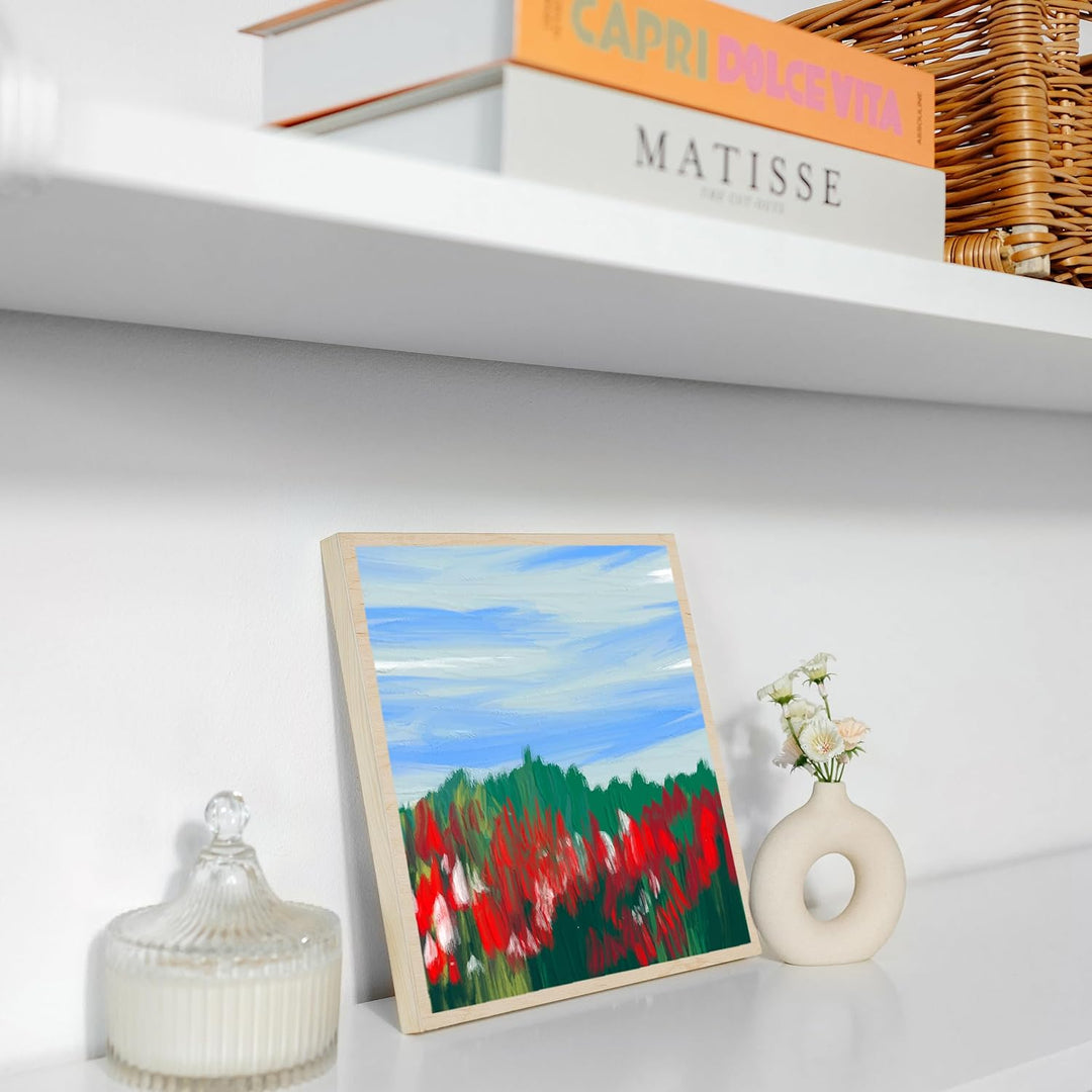Creative Deco Holz Leinwand zum Bemalen 25 x 25 cm 8er Pack | Set von Holz-Malgründe | 1,7 cm Dicke