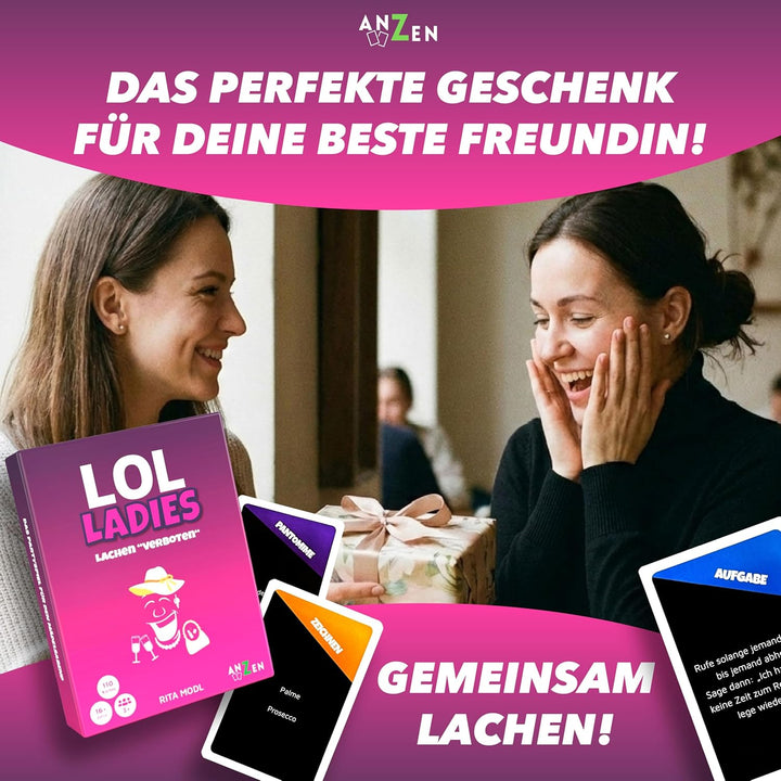 LOL LADIES – Lachen "verboten": Das witzige Partyspiel für Frauen zum Mädelsabend, JGA &amp; Freundinnen