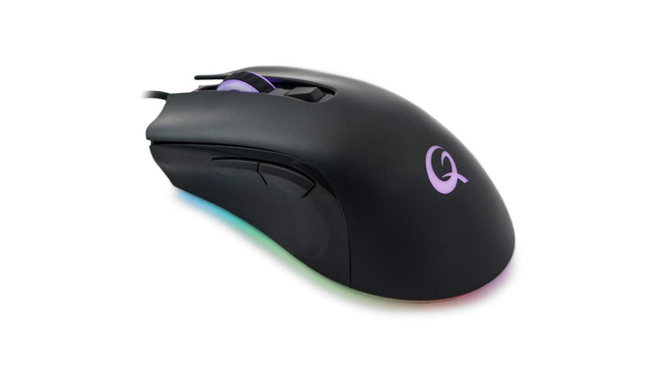 Qpad Pro Gaming Maus, Computermaus für PC, Laptop, Computer, Mac, MacBook, Optical Mouse mit optisch