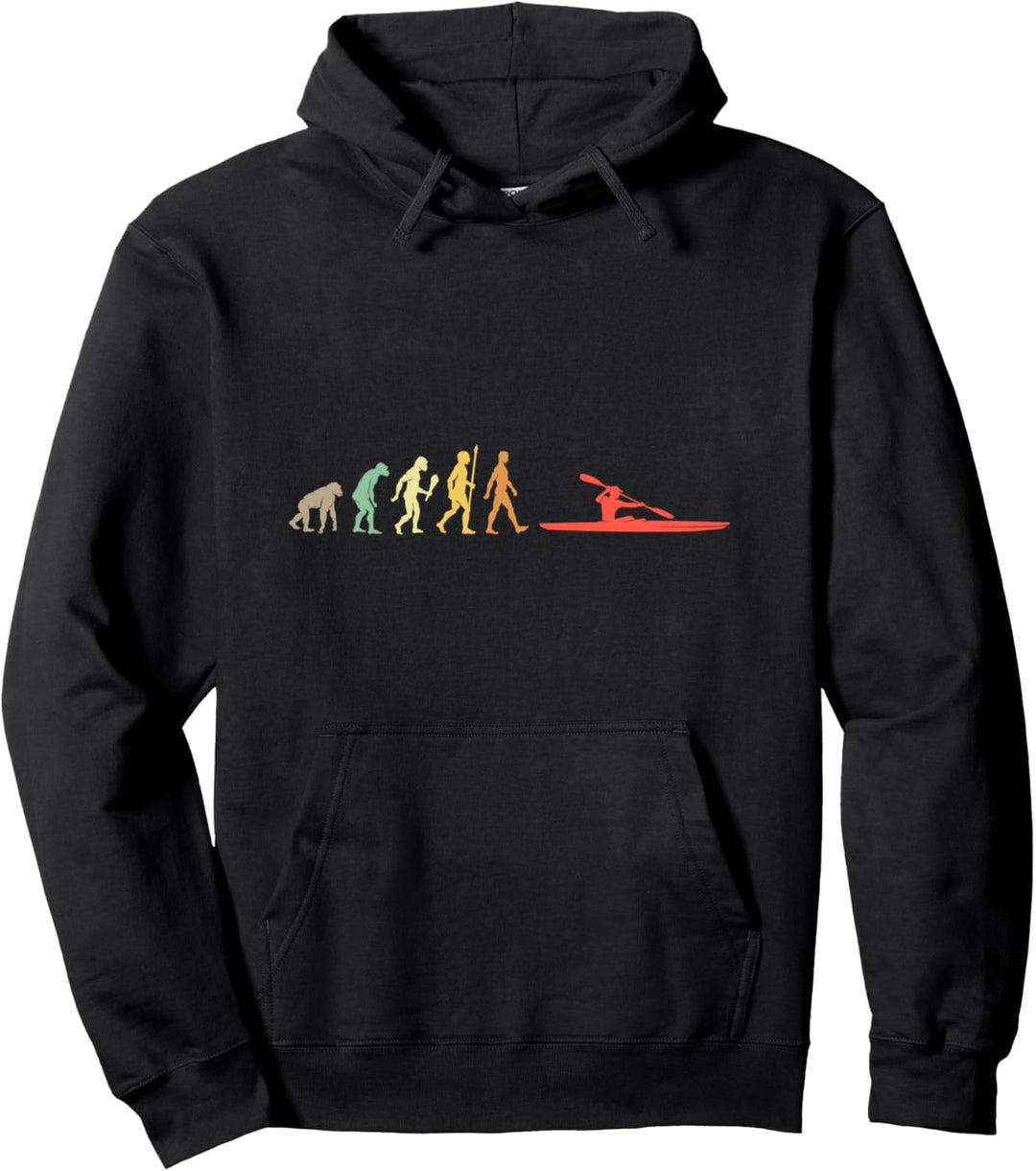 Rudern Evolution Geschenk Vintage Ruderer Pullover Hoodie