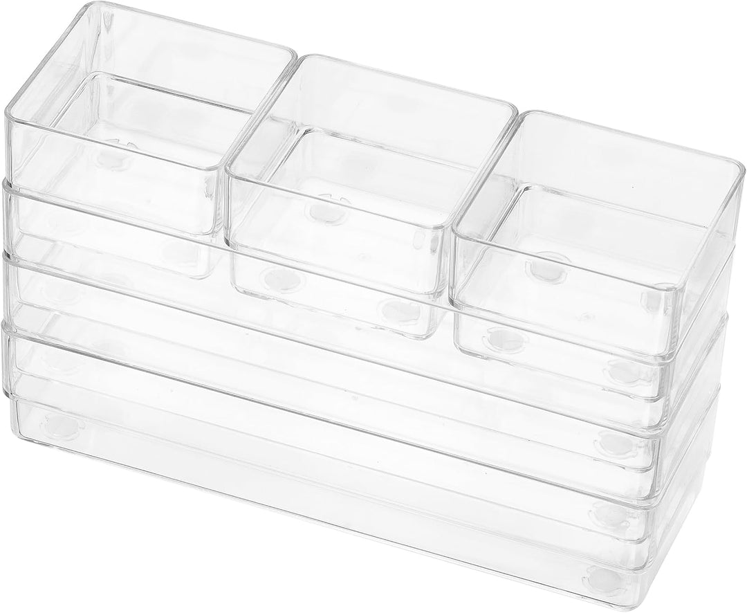helit H6130002 - Schubladen Organizer the organizer, 13-teilig, transparent, Aufbewahrungsbox