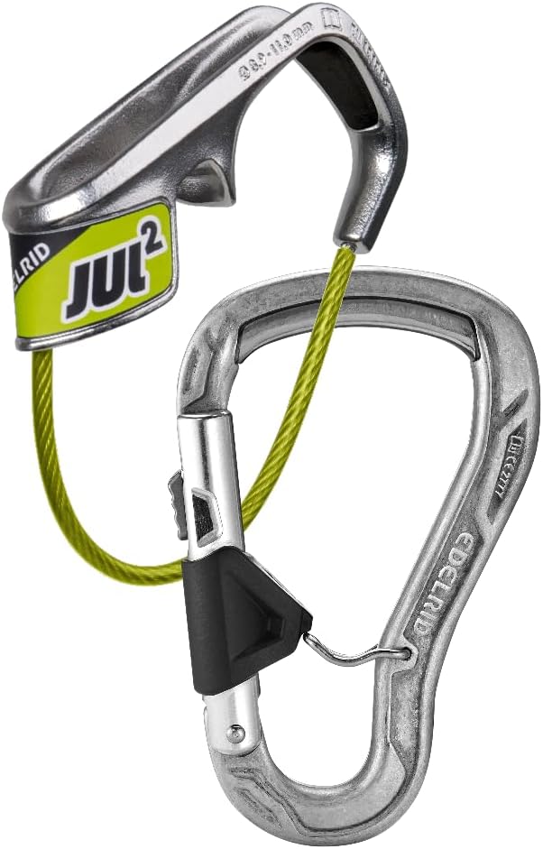 Edelrid Sicherungsset Jul2 Belay Kit Bulletproof Belay Eco Silber, Silber
