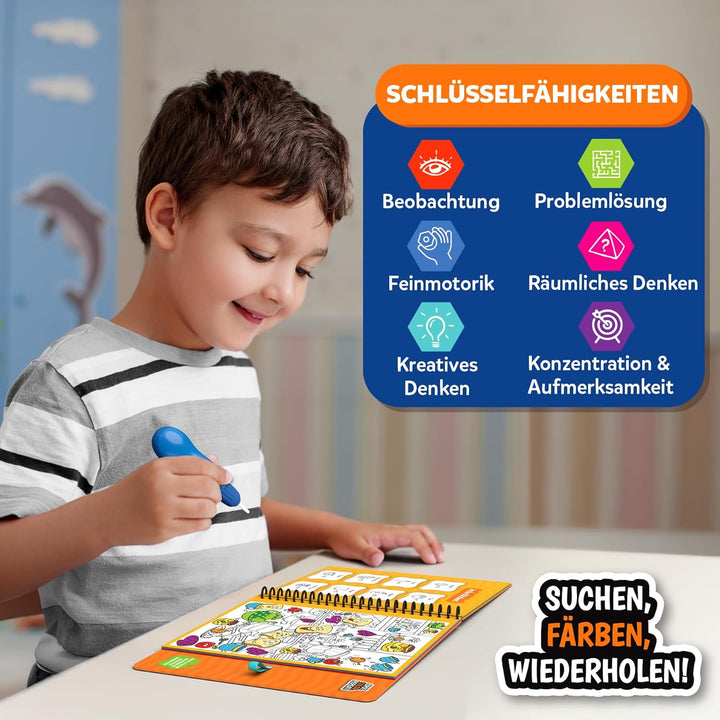 Skillmatics Wiederverwendbares Such- & Findebuch – Wasser Entdecker, kleckerfreie, lustige Lernaktiv