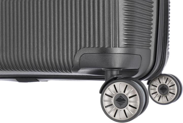 travelite 4-Rad Hartschalen Koffer gross mit TSA Schloss, Gepäck Serie WAAL: Stabiler Trolley mit re