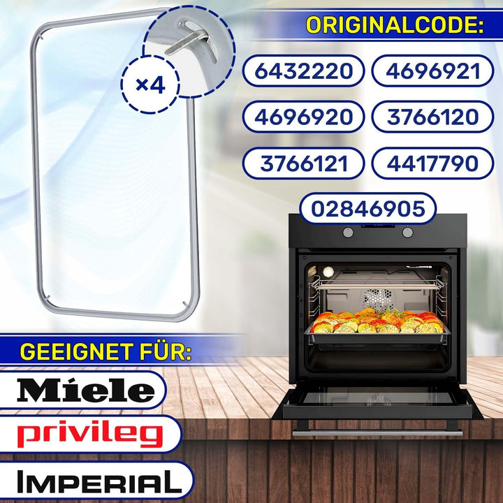 Backofen Dichtung 480 x 360 mm mit dem Originalcode 6432220 4696921 3766120 3766121 4417790 4696920