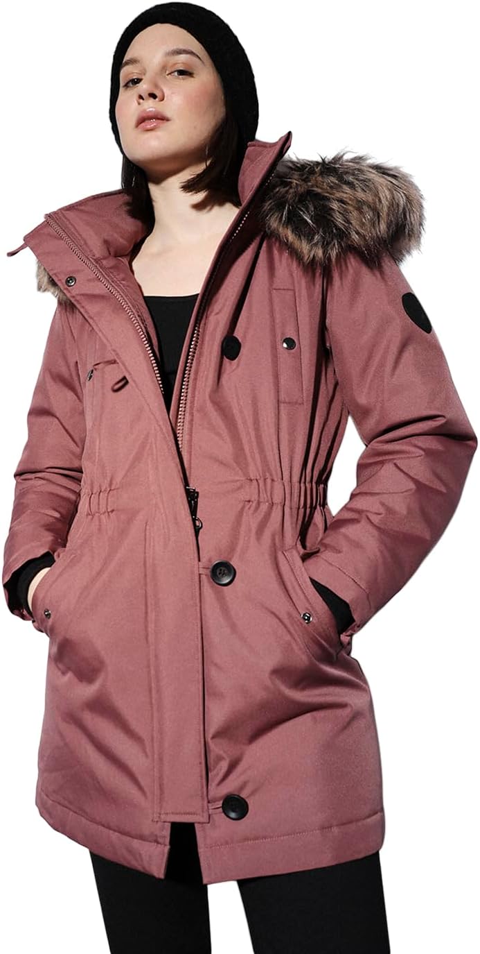 ONLY Female Langer Parka ONLIRIS Langer Parka XS Rose Brown, XS Rose Brown