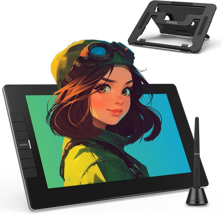 Grafiktablett mit Display • VEIKK VK1200V3 11,6 Zoll Zeichentablett mit Display mit IPS Full HD Scre