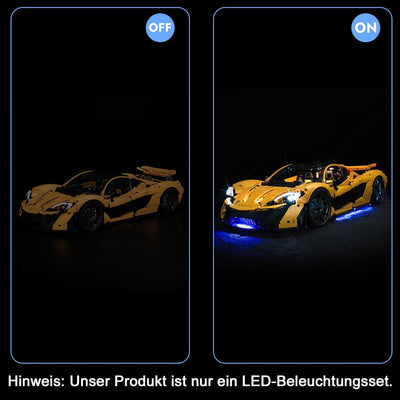 LocoLee Licht Set Kompatibel mit Lego McLaren P1 Sonderanfertigung Version, Nur Lichter Set - Kein M