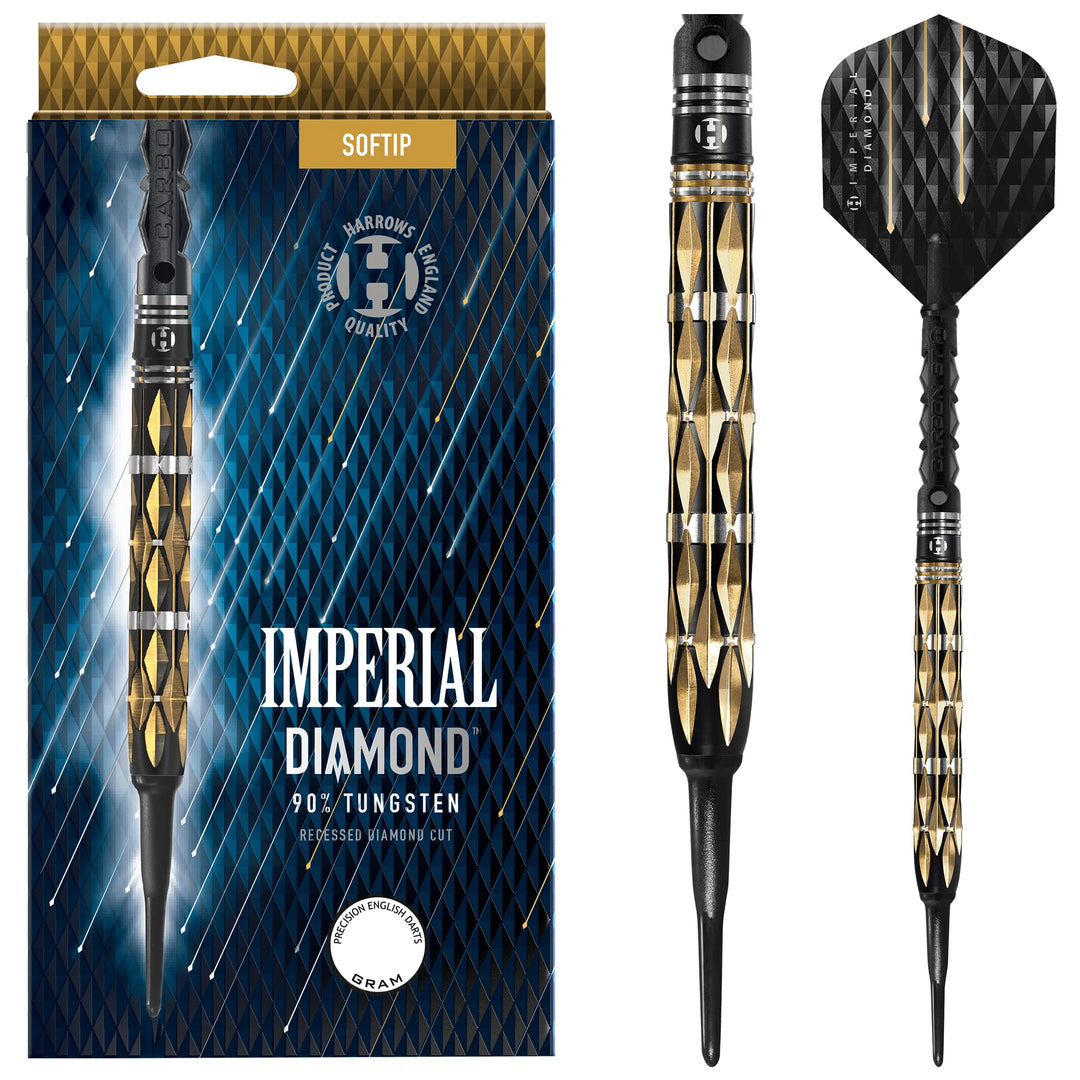 Harrows Imperial Diamond 90% Tungsten Soft Tip Darts 20 Gramm, 20 Gramm