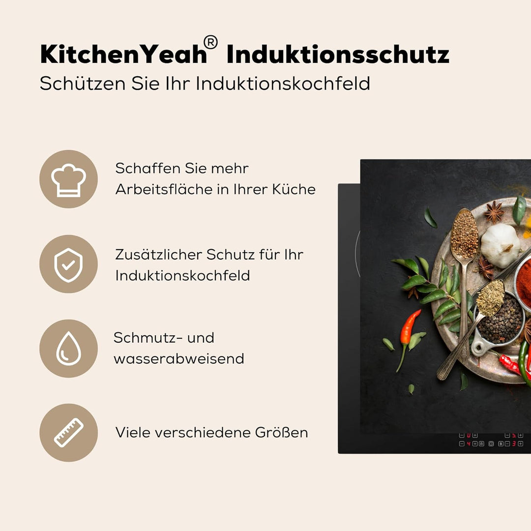 KitchenYeah© Herdabdeckplatte Einteilig Küche Ceranfeld Abdeckplatte Cerankochfeld Abdeckung Indukti
