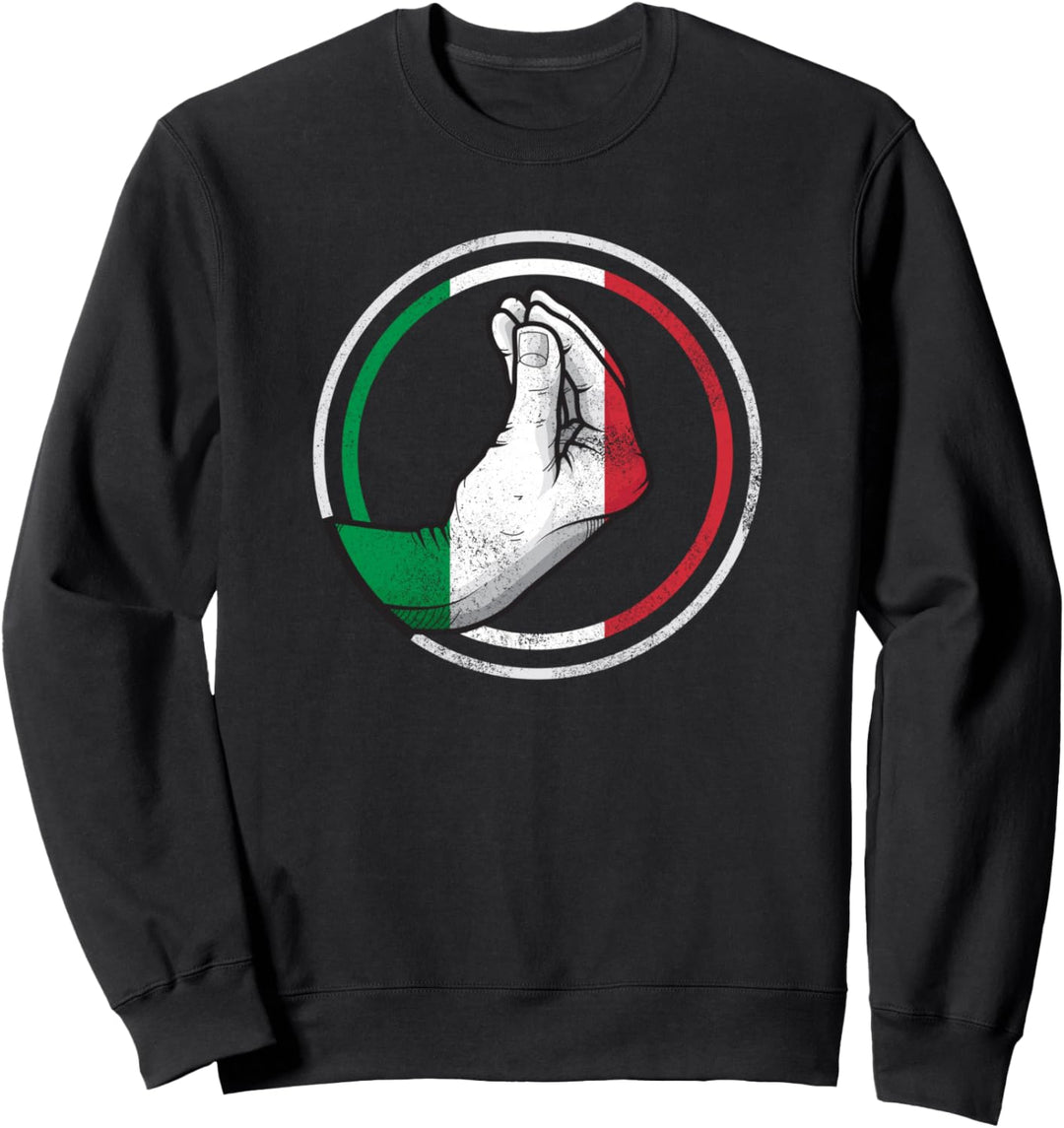 Lustiges Italien Handgeste Italiener Flagge Sweatshirt