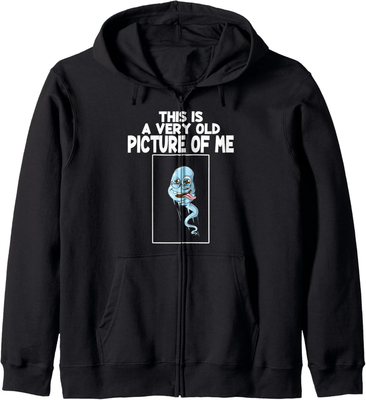 Lustiges Sperma Old picture of me Spruch Männer Geschenk Kapuzenjacke
