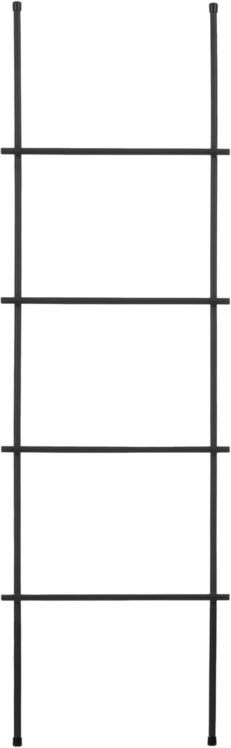HOLZBRINK Handtuchhalter Kleiderständer Handtuchleiter Vintage, Monolith 130x40 cm (HxB), Schwarz, H
