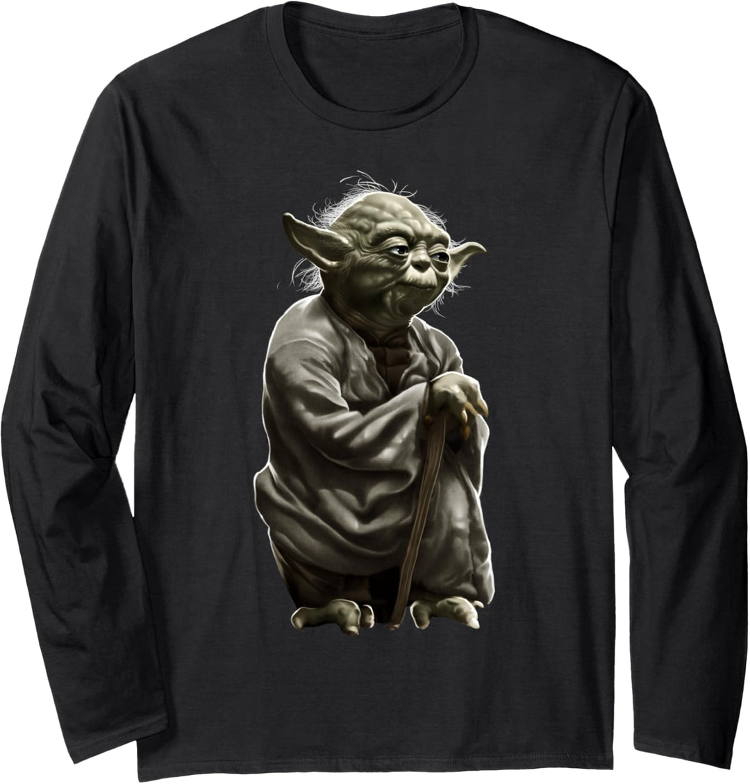 Star Wars Yoda Detailed Full Body Portrait Langarmshirt