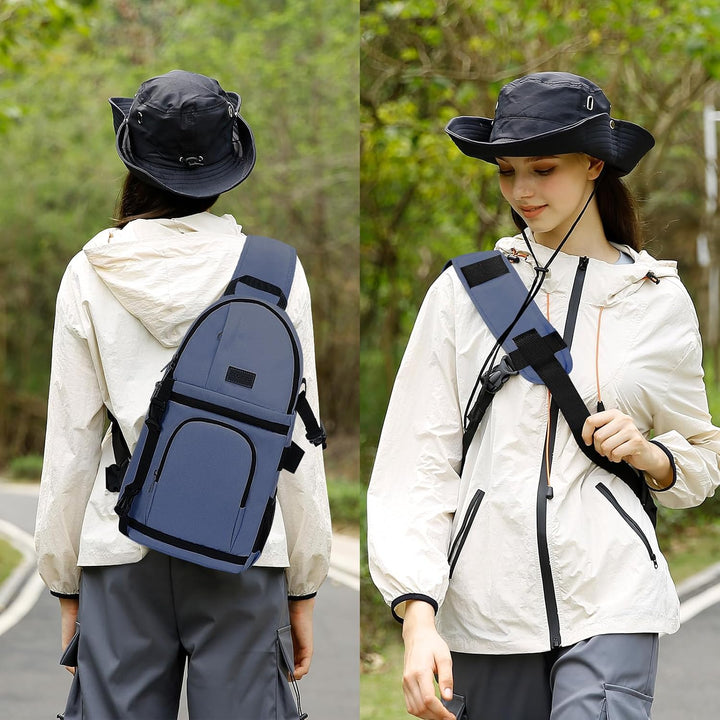 MOSISO Kameratasche Brust, DSLR/SLR/Spiegellose Kamera Rucksack Tasche Stossfester Fotografie Rucksa