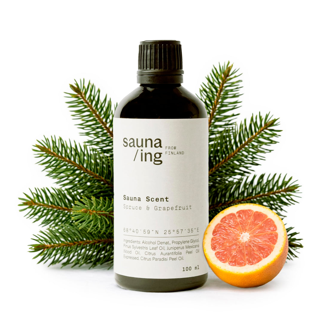 Saunaaufguss Fichte & Grapefruit 100 ml – BIO & Vegan Sauna Aufgussmittel – Natürlicher Sauna Duft m