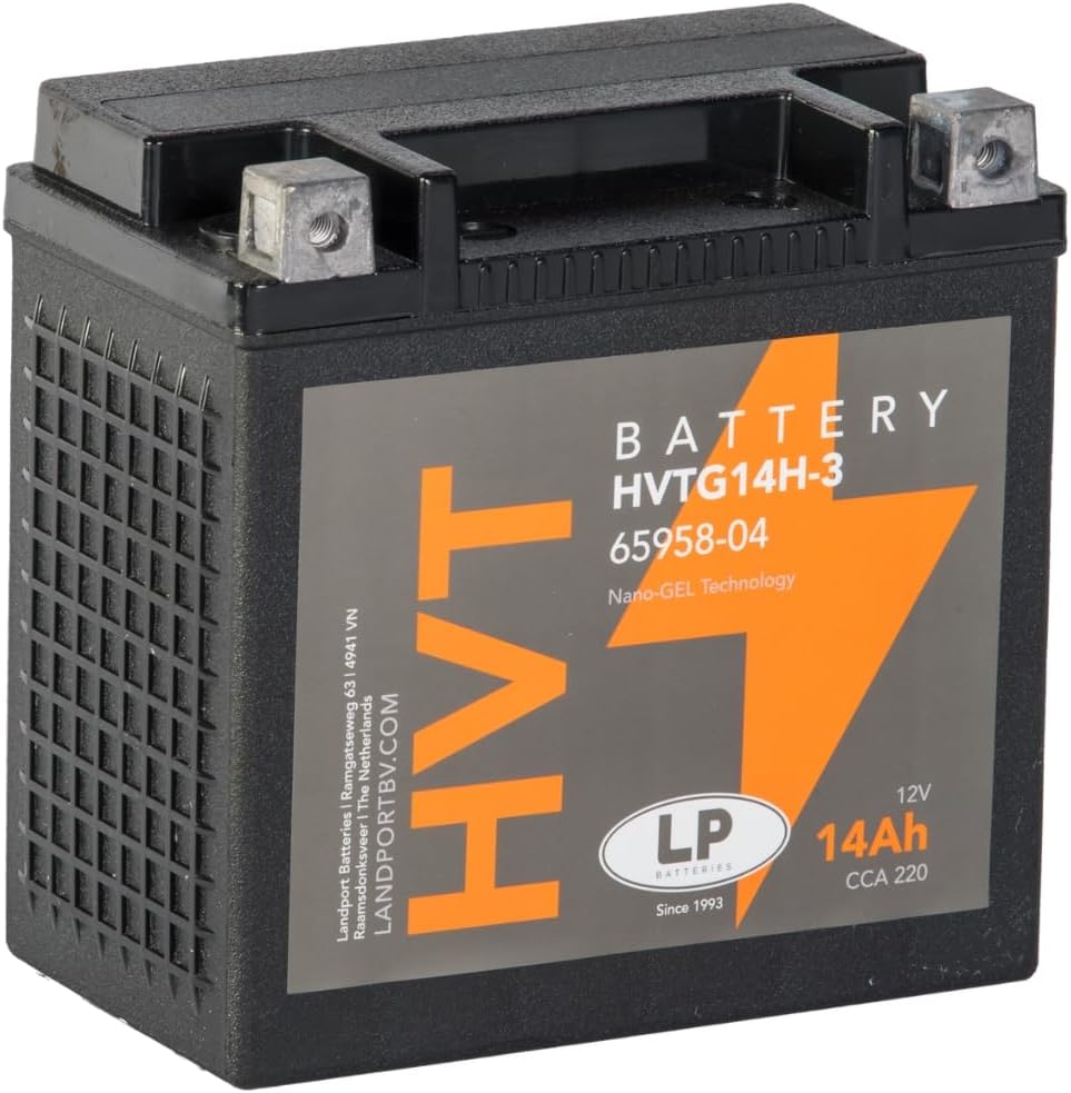 Landport Motorradbatterie Gel GHD14H-3 (YHD14HL-BS) 12v 14ah CCA 220A