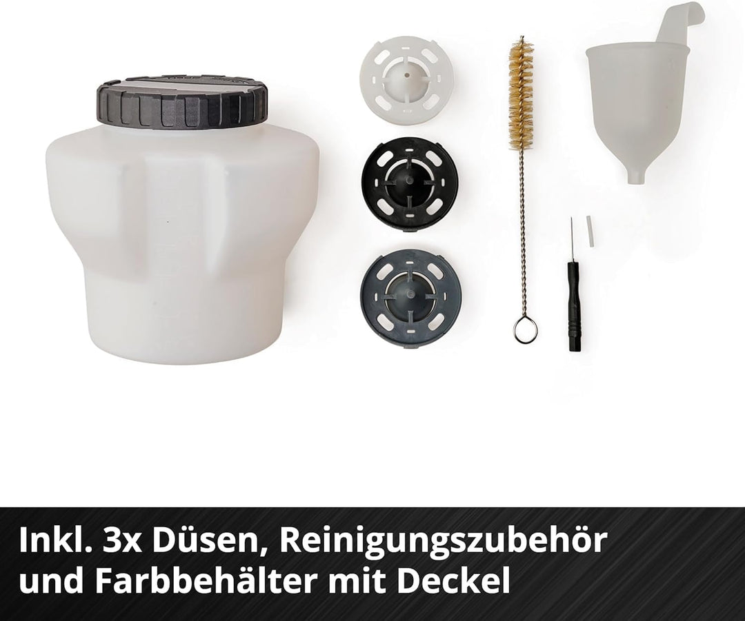 Einhell Akku-Farbsprühsystem TE-SY 18/90 Li-Solo Power X-Change (18 V, 1000 ml/min Förderleistung, 1