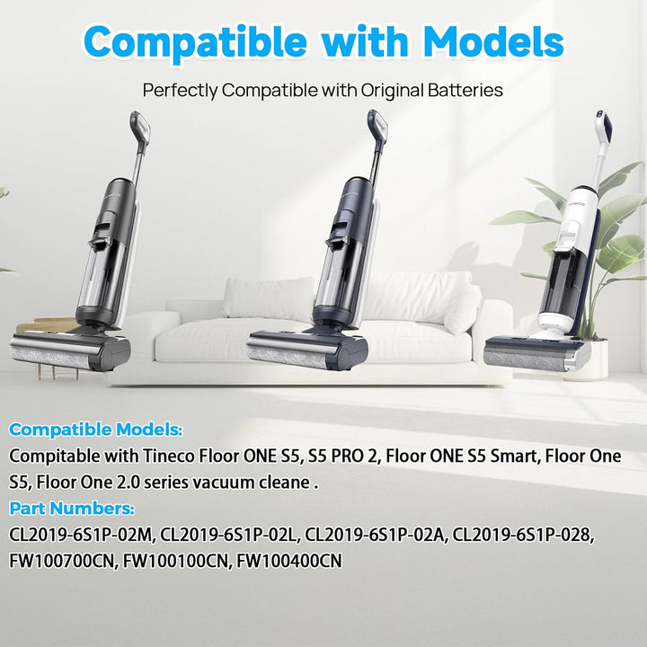 21,6V 4000mAh Ersatzakku Kompatibel mit Tineco Floor One S5 PRO 2, Floor ONE S5 Smart, S5 Steam Stau