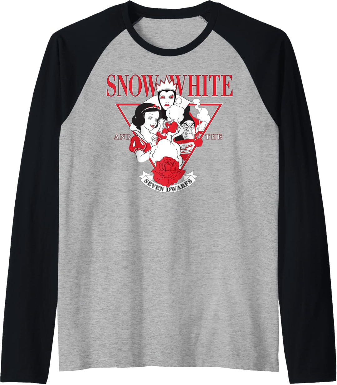 Disney Snow White Evil Queen Edgy Rose Raglan