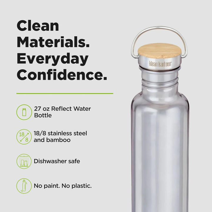 Klean Kanteen Herren Reflect Trinkflasche Einheitsgrösse Mirrored Stainless, Einheitsgrösse Mirrored