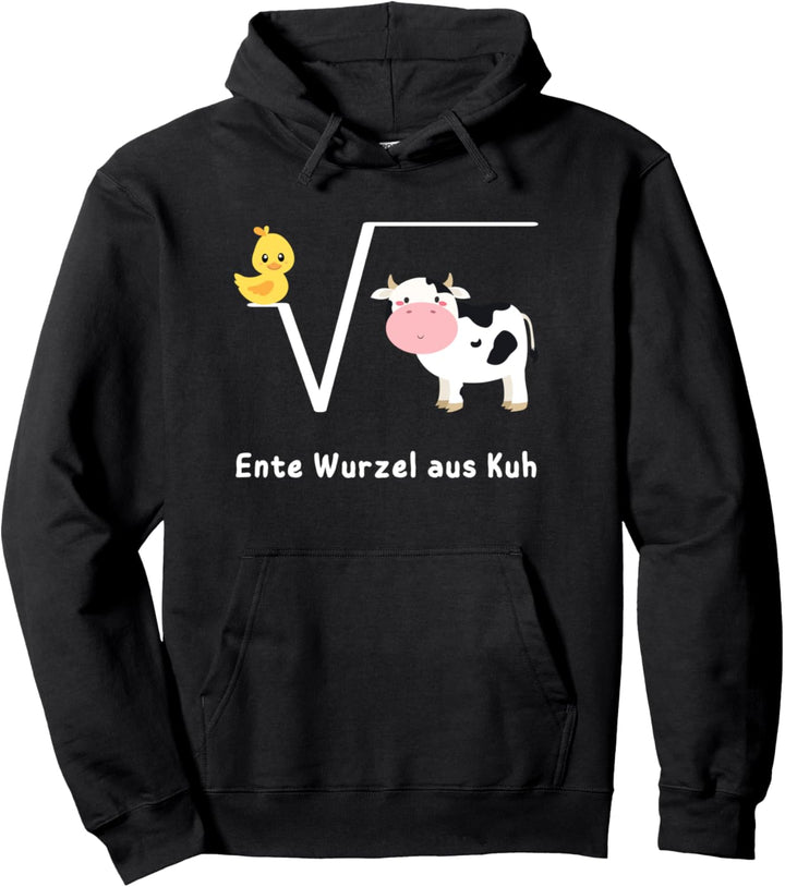 Ente Wurzel aus Kuh, N-te Wurzel aus Q, witziges Mathe Pullover Hoodie