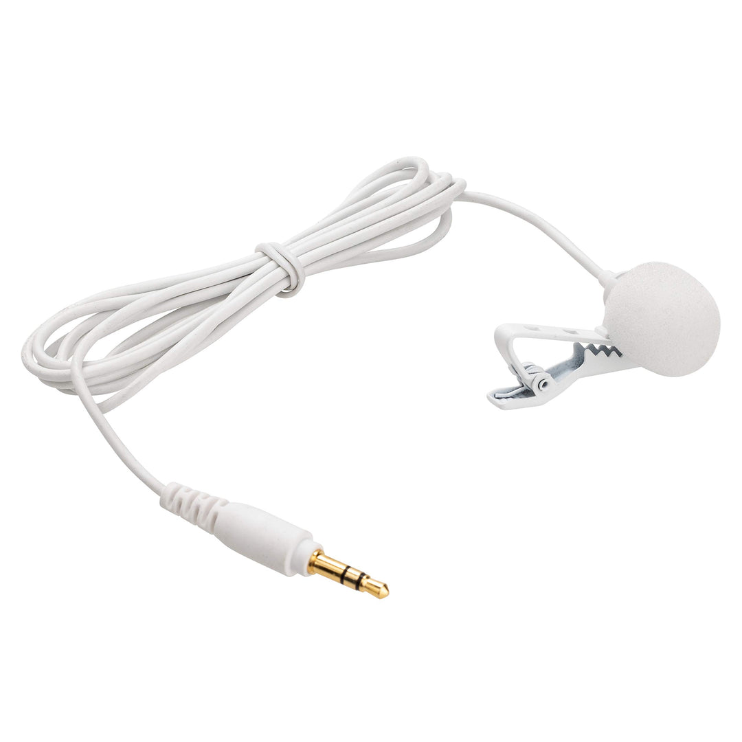 Saramonic Weisser Lavalier-Lavalier mit 1,25 m langem Kabel für kabellose Systeme, tragbare Recorder