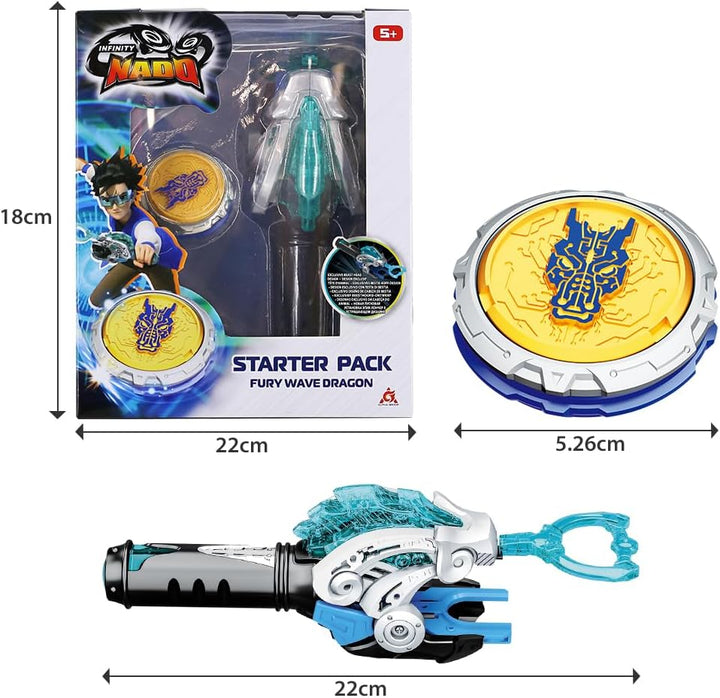 INFINITY NADO Kreisel für Kinder Metall Spielzeug Jungen, Battle Tops Kreisel Launcher Spielzeug, Sp
