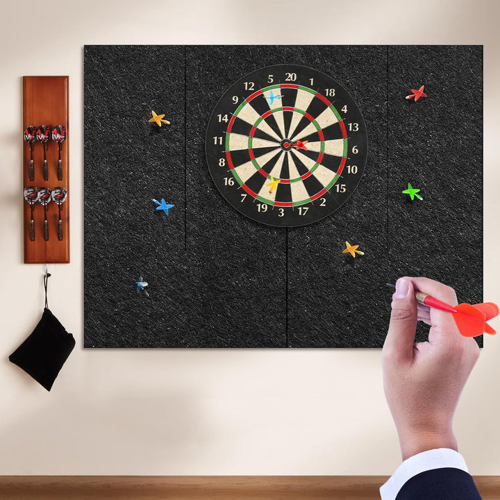 KEAGAN Dartboard-Wandschutz, Filz-Dartboard-Wandschutz, Selbstklebend, Gespleisst, Wandumrandung für