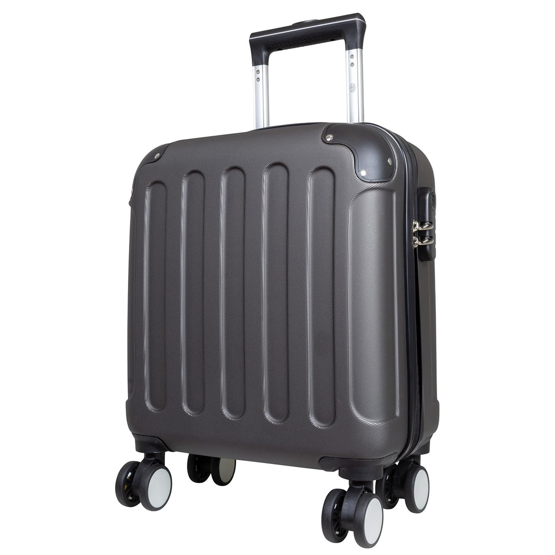 Koffer und Koffer-Set 3-teilig Avalon Hartschale 4 Räder Zahlenschloss (anthrazit, Bordcase - Grösse