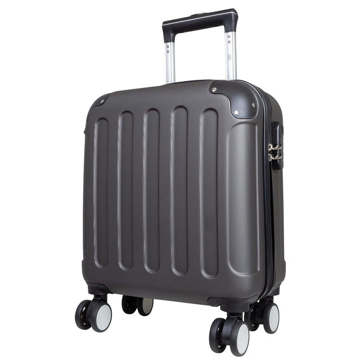 Koffer und Koffer-Set 3-teilig Avalon Hartschale 4 Räder Zahlenschloss (anthrazit, Bordcase - Grösse