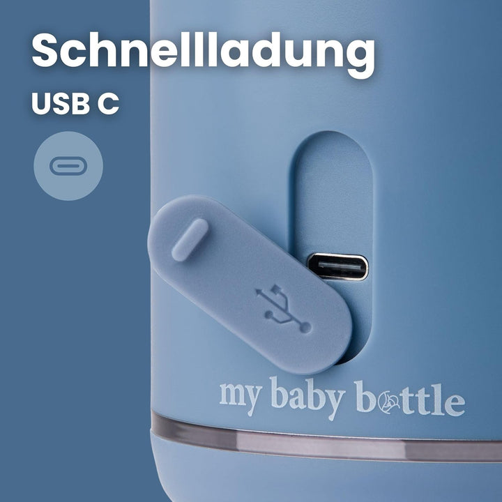 Flaschenwärmer Baby Unterwegs - Schnelles Aufheizen in 2 Minuten, BPA-frei, Sicher, Tragbar - Perfek