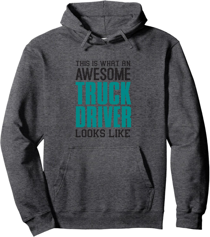 So sieht ein cooler Lkw-Fahrer aus Geschenk Trucker Lustig Pullover Hoodie