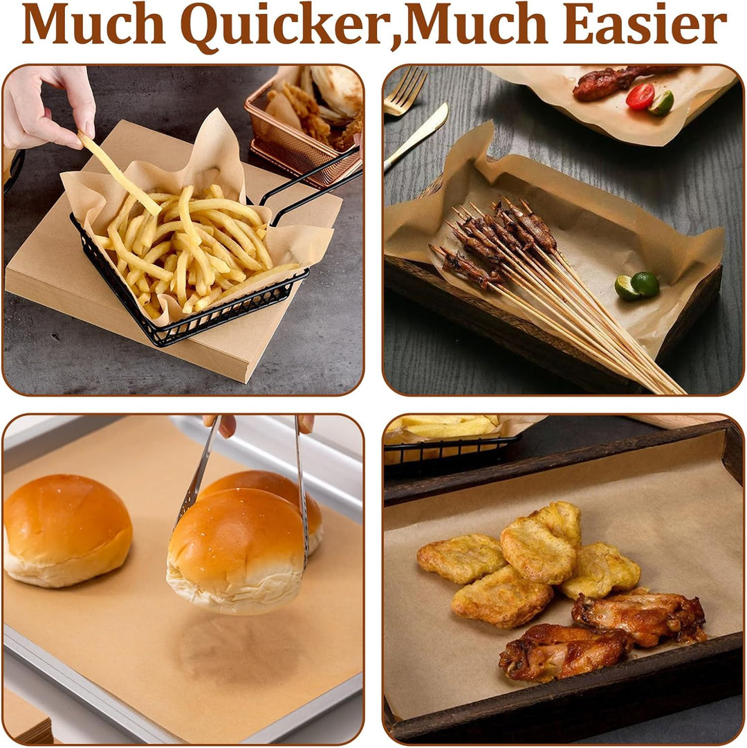 200 Stück Backpapier Ohne PFAS und BPA, 30x20cm Backpapier Zuschnitte, Antihaft-Backpapiere, Geeigne