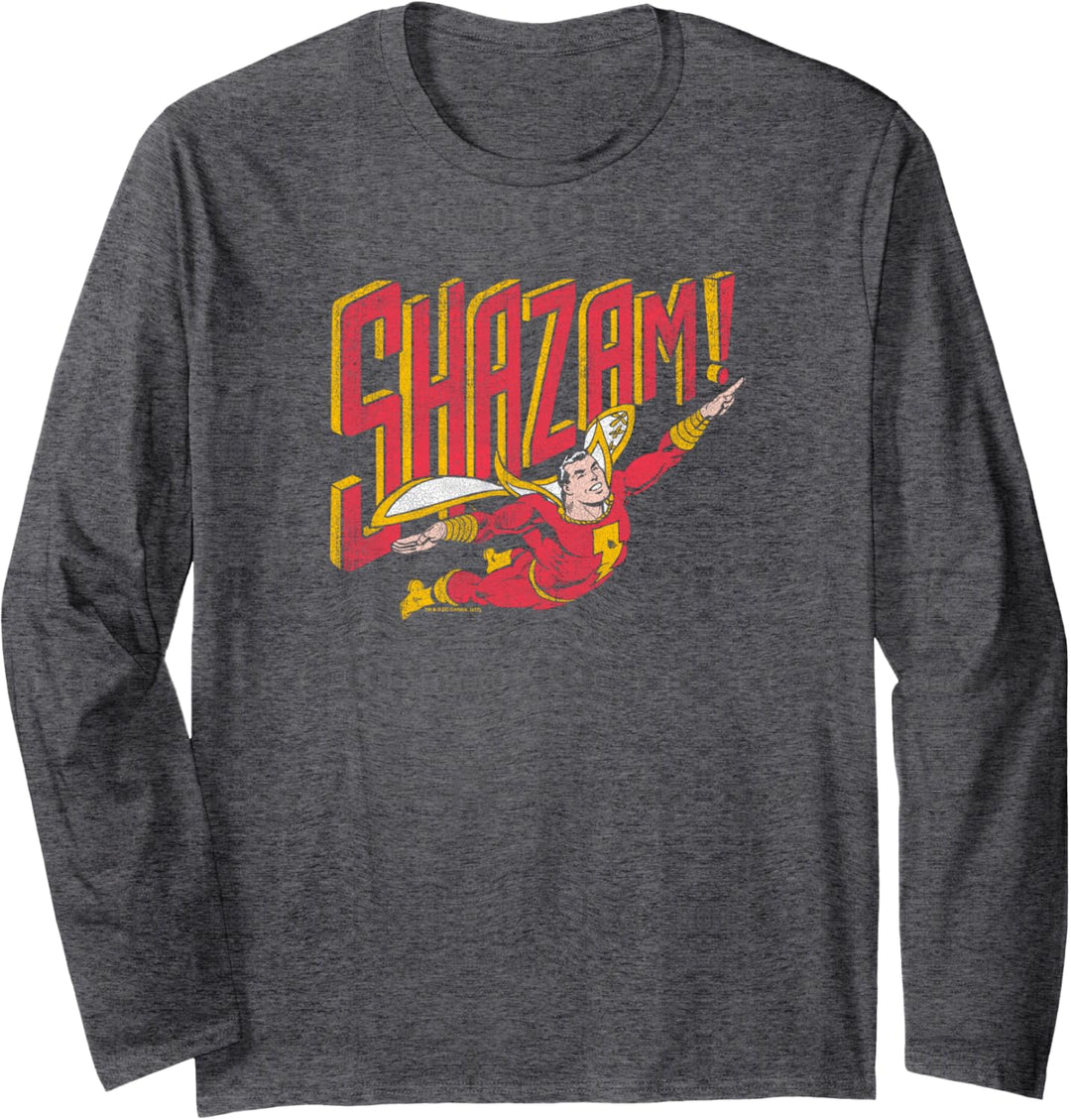 Justice League Shazam! Retro Marvel Langarmshirt
