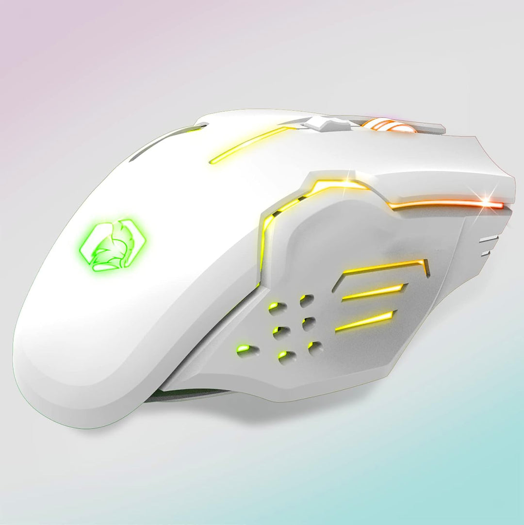 EMPIRE GAMING - RF903 Gaming-Maus, Kabellos 2,4GHz Wireless Wiederaufladbar – LED-Hintergrundbeleuch