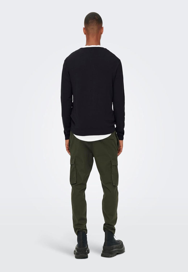 ONLY & SONS Male Strickpullover ONSWYLER Pullover XS Black/, XS Black/