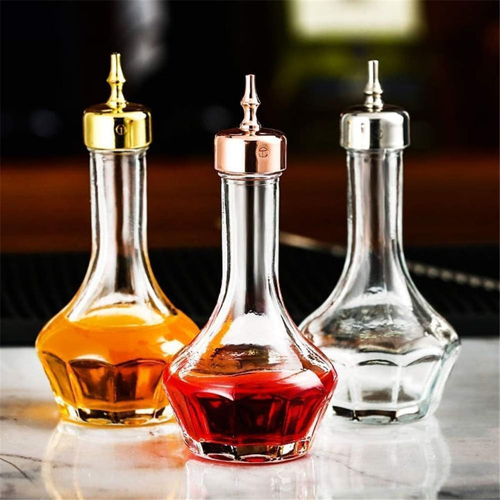 Suprobarware Bitters Bottle Set von 3 Glas-Bitter-Flaschen mit Armaturenbrett, 50 ml, ideal für Bark