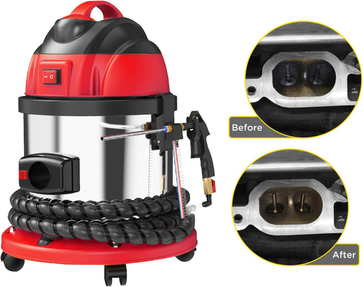Walnuss Blaster,HTS558 Walnuss Sand DE-Carbon Reiniger,Automobil Walnuss Blaster Reiniger,1200W Moto