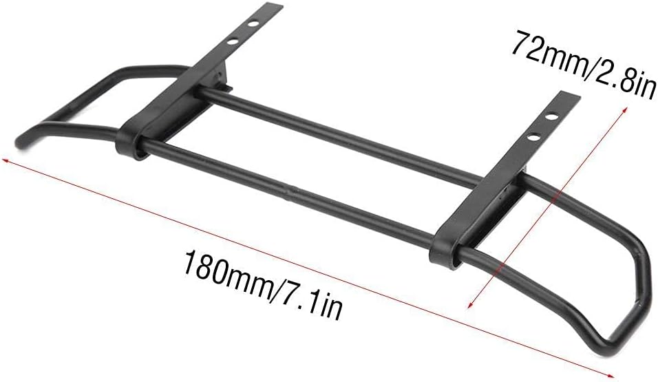 Tbest RC Auto Frontstossstange, Zubehör Upgrade obere Frontstossstange aus Metall, kompatibel mit RC