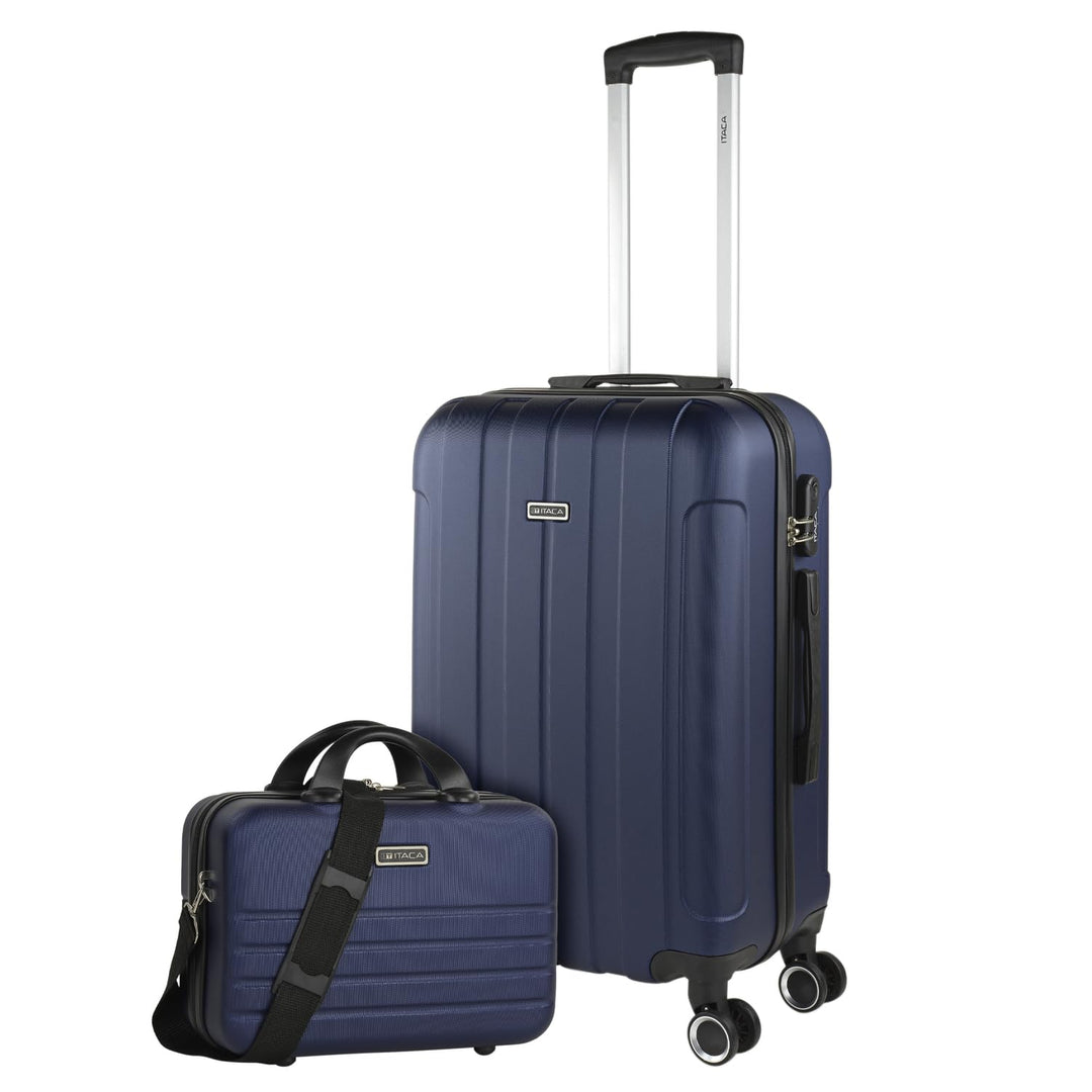 ITACA - Leicht Koffer Set ABS Reisekoffer Set für Flugreisen. Dauerhaft Hartschalenkoffer Set. Kombi