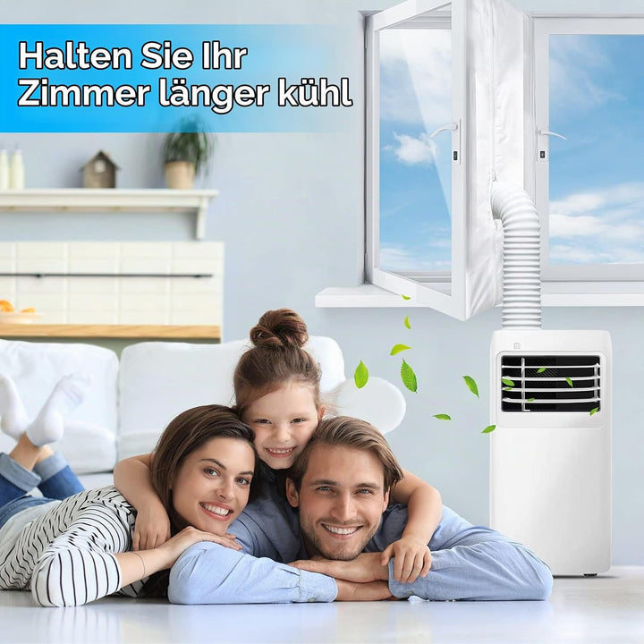 LYUNIT 560CM Fensterabdichtung für Mobile Klimageräte, Klimaanlagen,Wäschetrockner, Ablufttrockner,