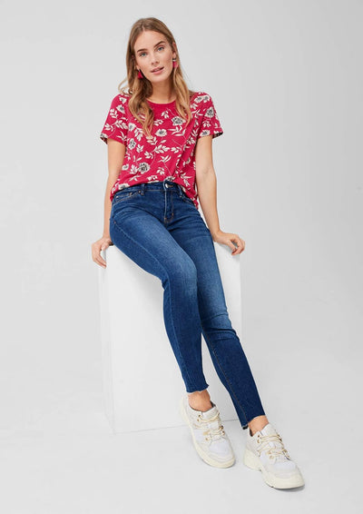 s.Oliver Damen 14.909.71.5868 Skinny Jeans, Blau (Blue Denim Stretch 57z6), 36 /L30 (Herstellergröss