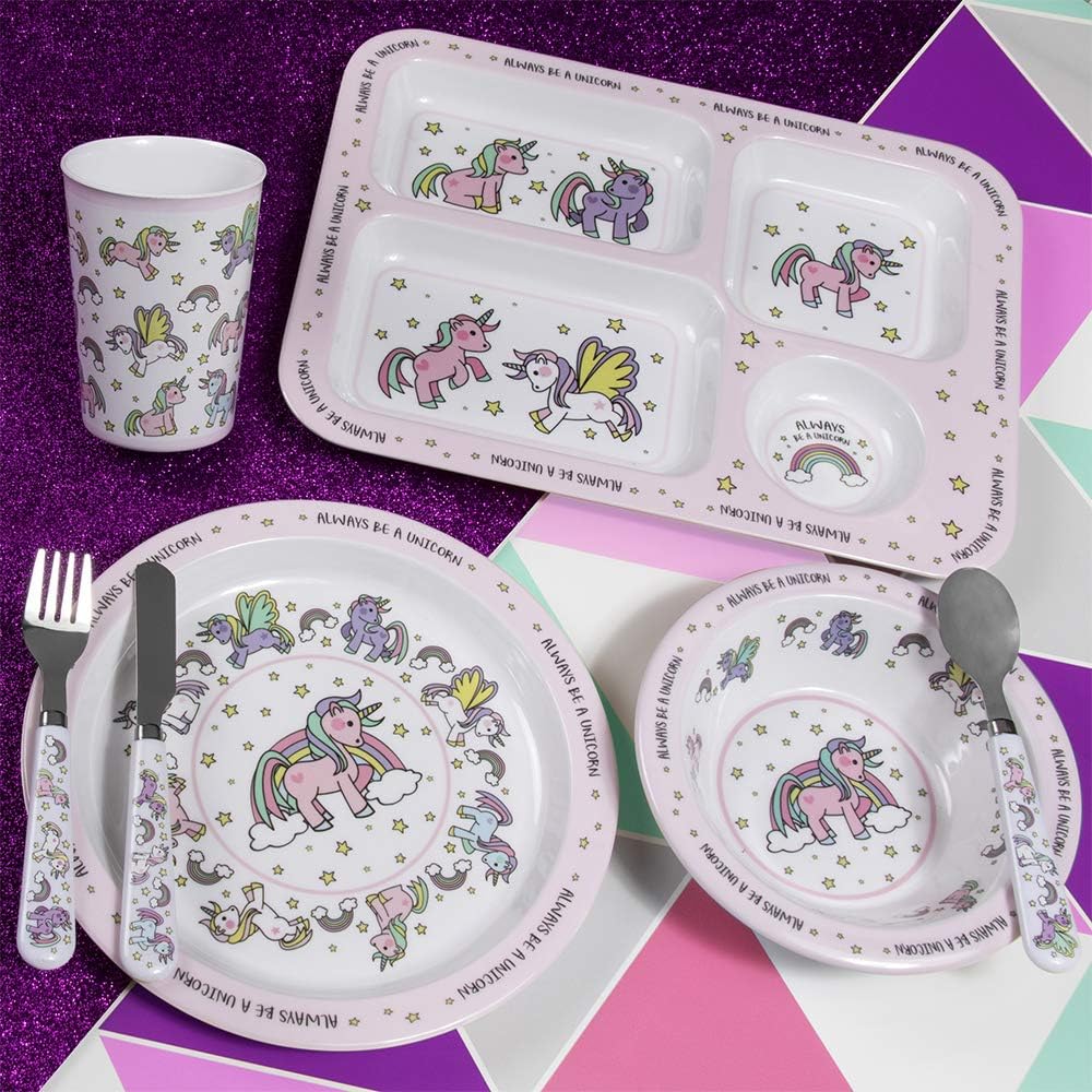 lesser and pavey LP42493A Kindernapf | Einhorn | 1 Stück – 284 ml Zubehör, Kunststoff, Mehrfarbig, E