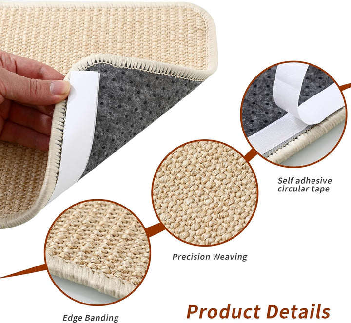 2 Stück Kratzmatte Katze,Kratzbretter Katze Sisal,50x25cm,Katzen Kratzbrett,widerstandsfähig,Geeigne