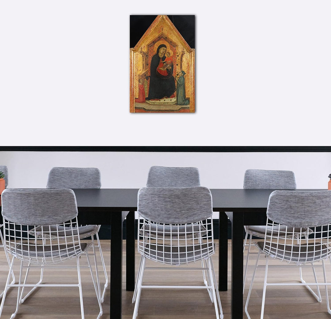 Printed Paintings Leinwand (60x80cm): Goodhart Ducciesque Meister - Madonna und Kind thronend mit 60