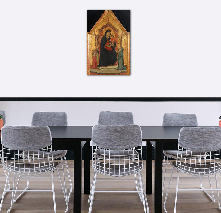 Printed Paintings Leinwand (60x80cm): Goodhart Ducciesque Meister - Madonna und Kind thronend mit 60