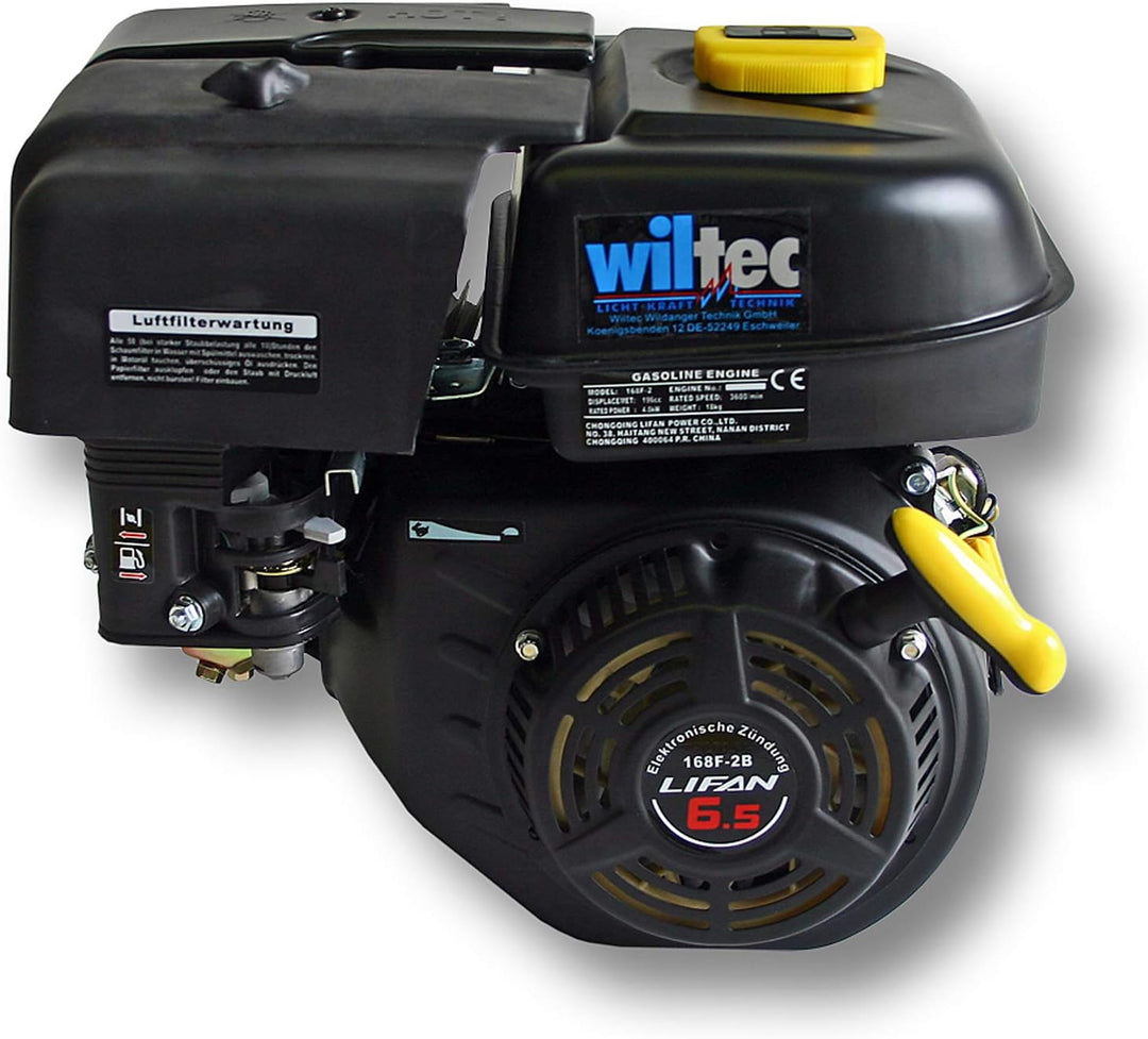 LIFAN 168 Benzinmotor 4,8 kW 6,5 PS 19,05 mm 196 ccm mit Handstarter