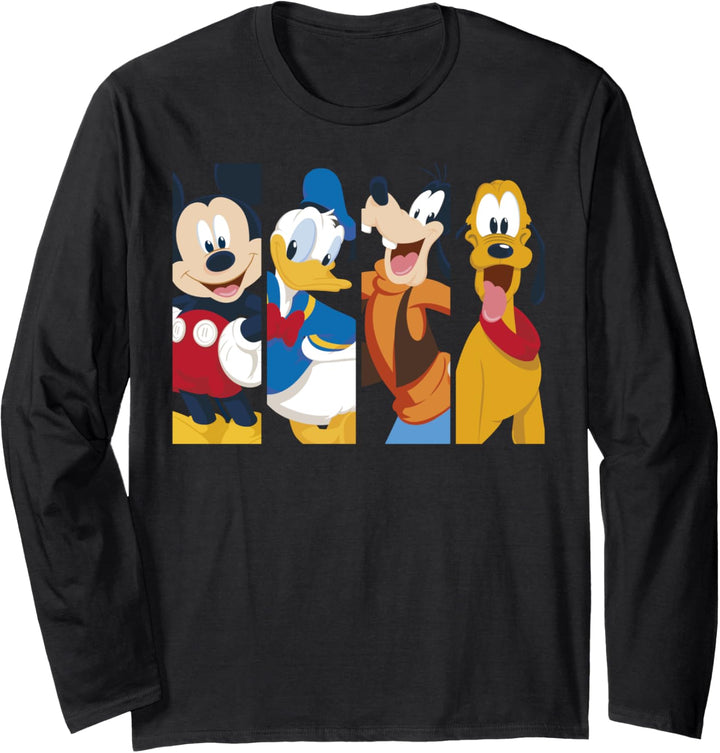 Disney Mickey And Friends Happy Panels Langarmshirt